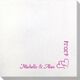 Corner Text with Graphic Double Hearts Bamboo Luxe Napkins Image 3 of 3